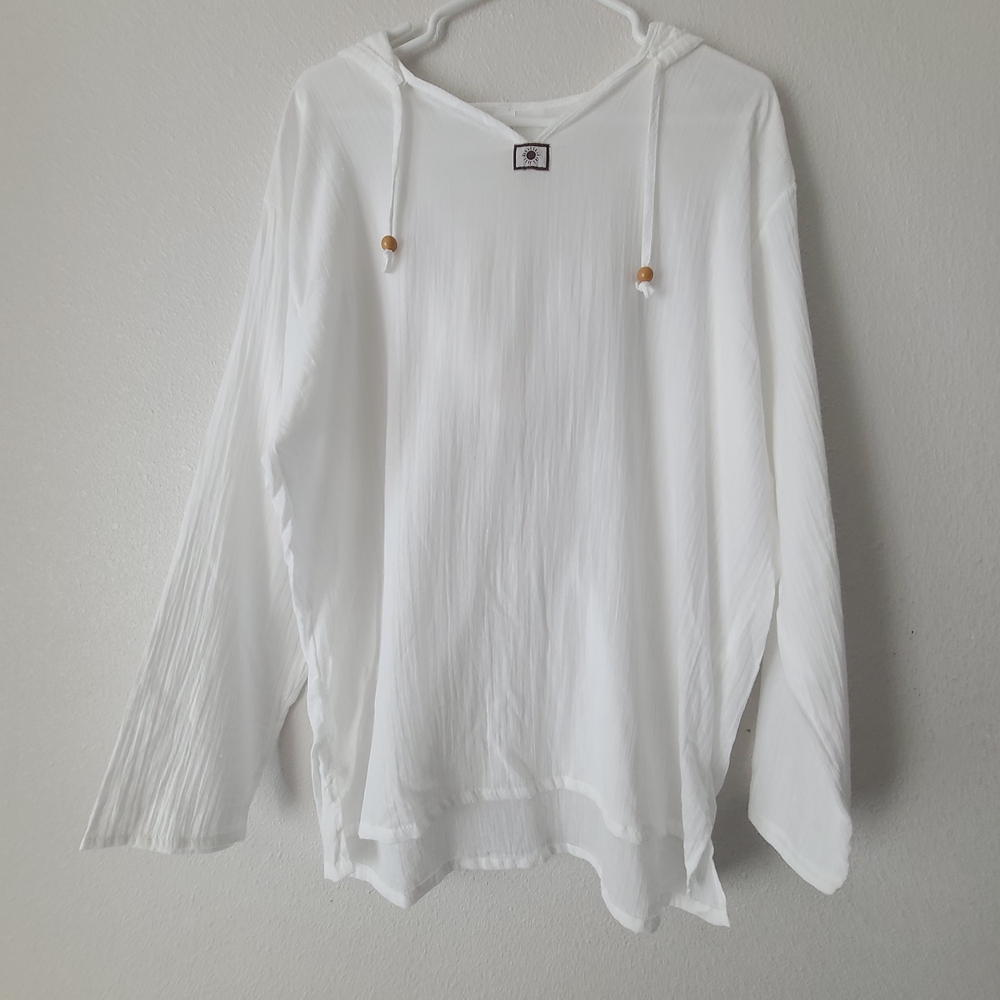 100% Cotton Swimsuit Cover With Hood